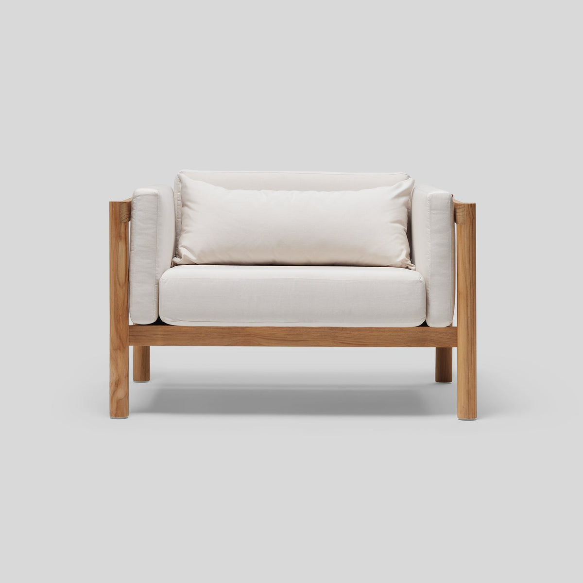 The Chair and a Half An Oversized Teak Outdoor Patio Chair Neighbor