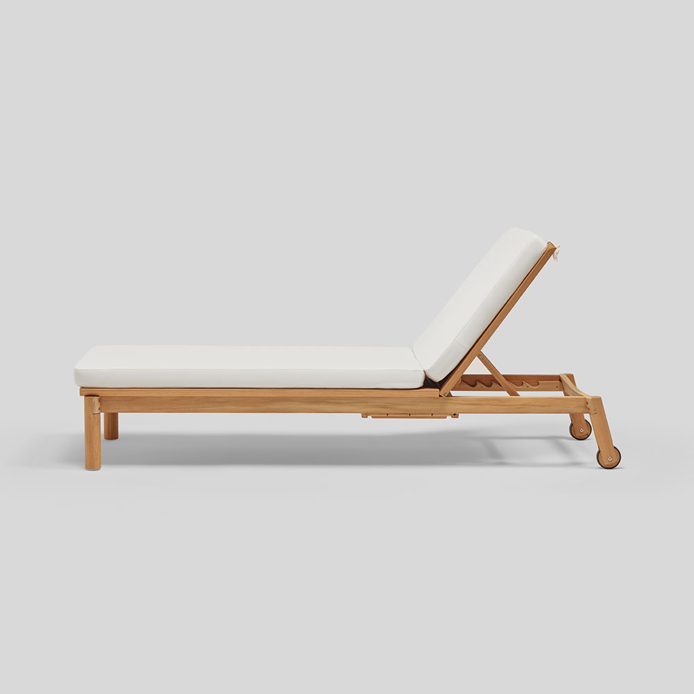 Canvas pool lounger best sale