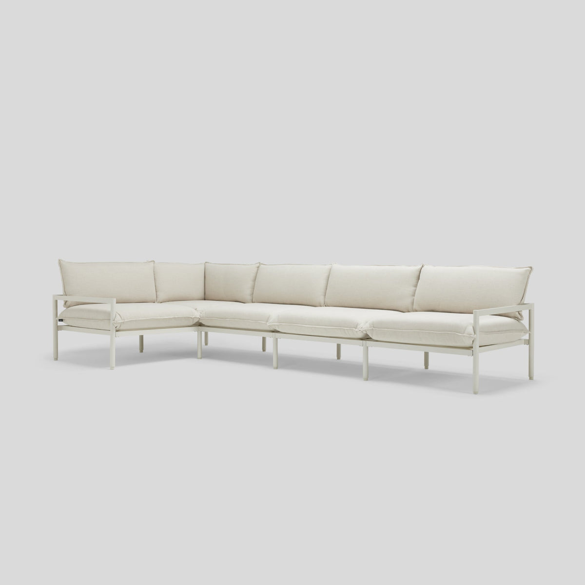 Outdoor aluminum shop sectional