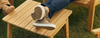 Neighbor Lo Chair Teak Ottoman
