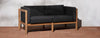Neighbor outdoor loveseat with black cushions