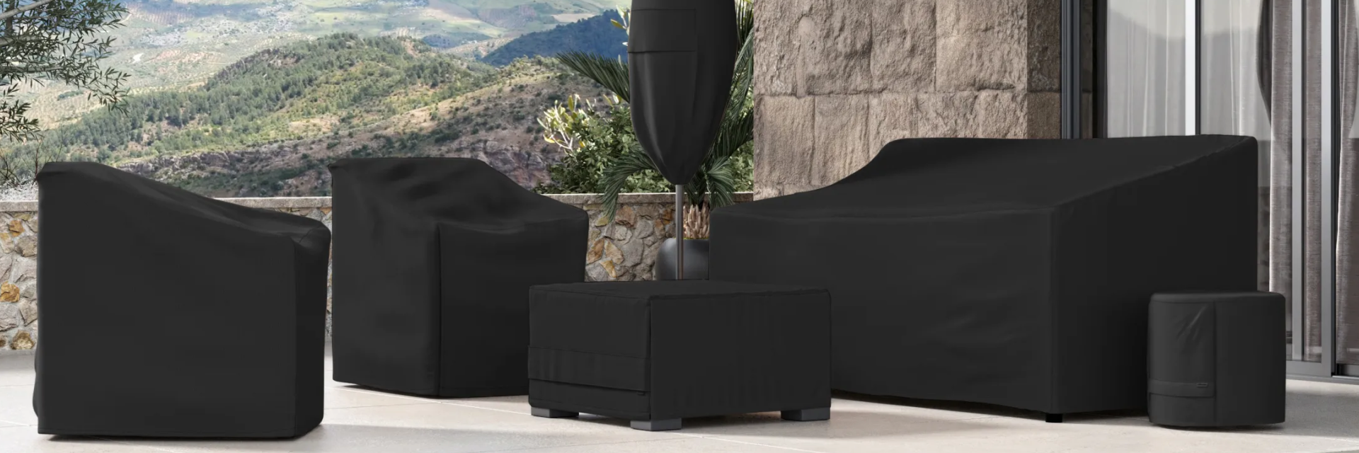 covered outdoor furniture