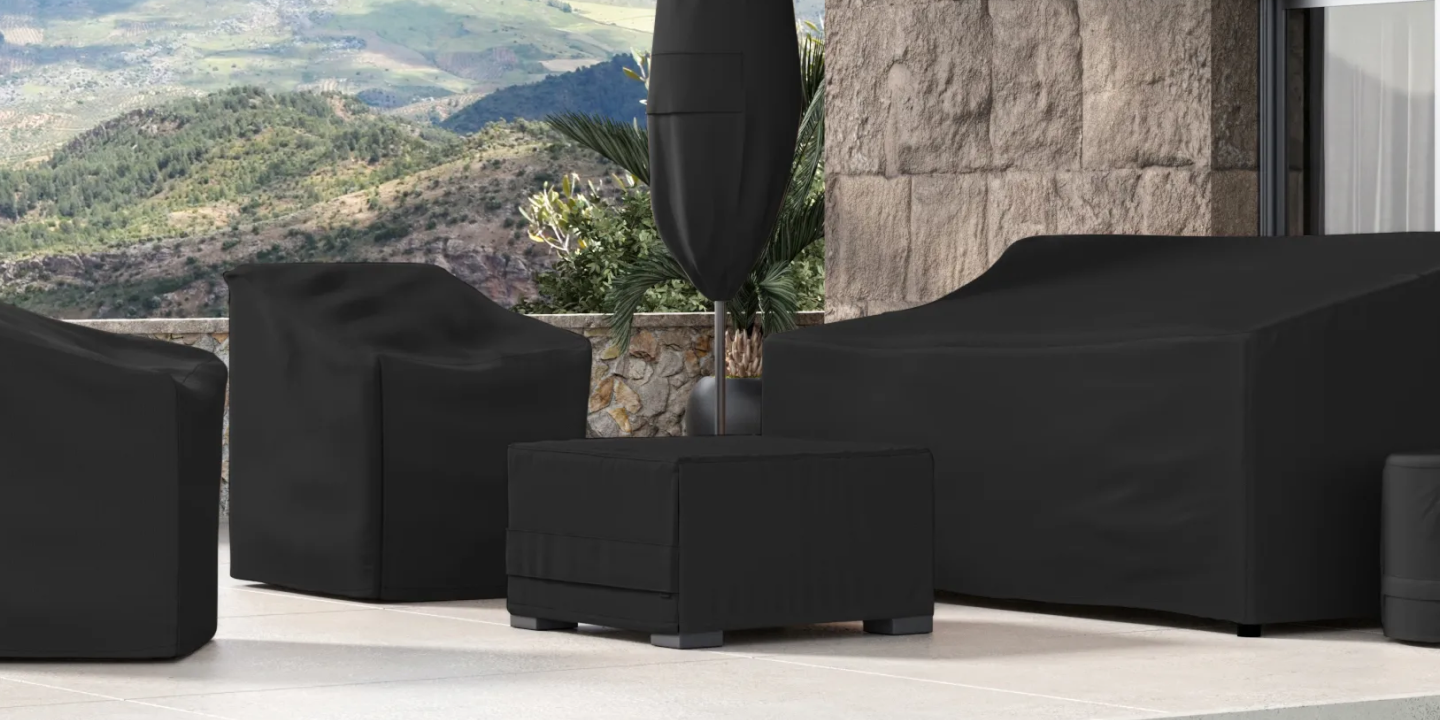 covered outdoor furniture