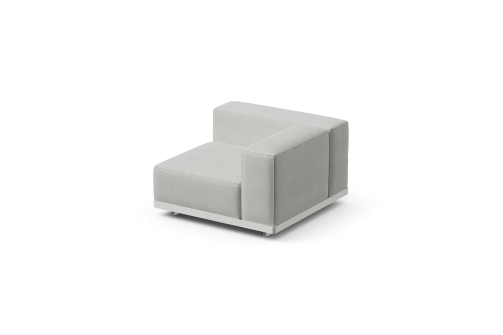 Workaround Corner – White | Sunbrella Nurture Pebble / Cushion – image 1