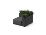 Workaround Corner – Charcoal | Sunbrella Nurture Charcoal / Planter – image 1