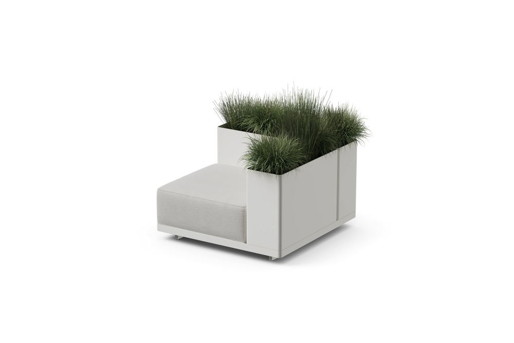 Workaround Corner – White | Sunbrella Nurture Pebble / Planter – image 1