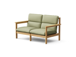 Felloe Loveseat, with arms, in Heritage Leaf, three-quarter view