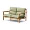 Felloe Loveseat, with arms, in Heritage Leaf, three-quarter view