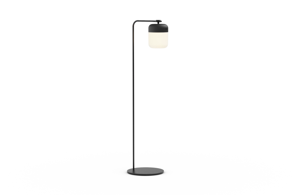 Acorn Lantern Stand, with lantern, in Charcoal