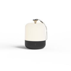 Acorn Lantern, (lit), in Charcoal, front view