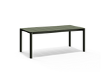 Bandwidth Dining Table, in Olive, three-quarter view