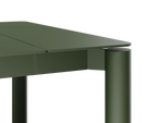 Bandwidth Dining Table, in Olive, detail view