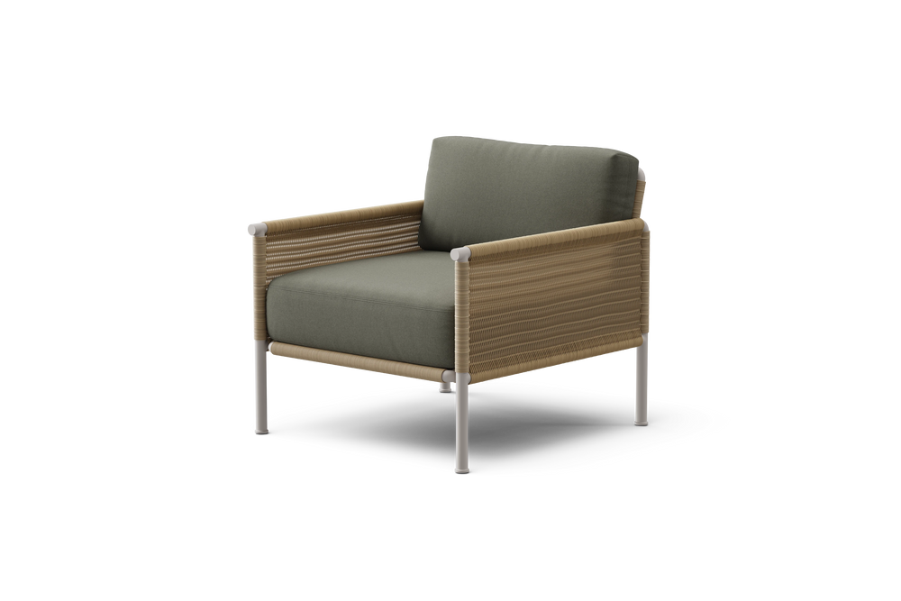 Camber Chair in Sunbrella Shelter Grove