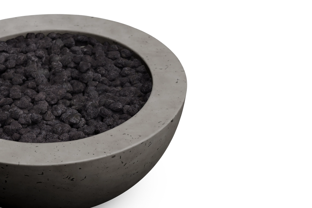 Coupe Fire Table - Propane, 39 in., in Pumice, detail view
