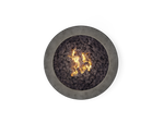 Coupe Fire Table - Propane, 39 in., in Pumice, overhead view
