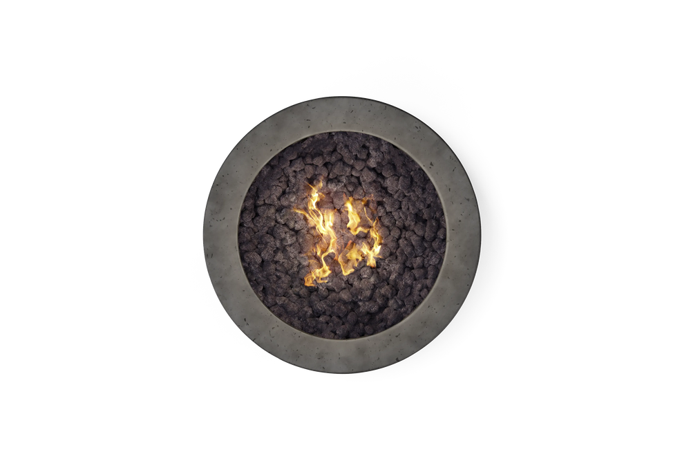 Coupe Fire Table - Propane, 39 in., in Pumice, overhead view