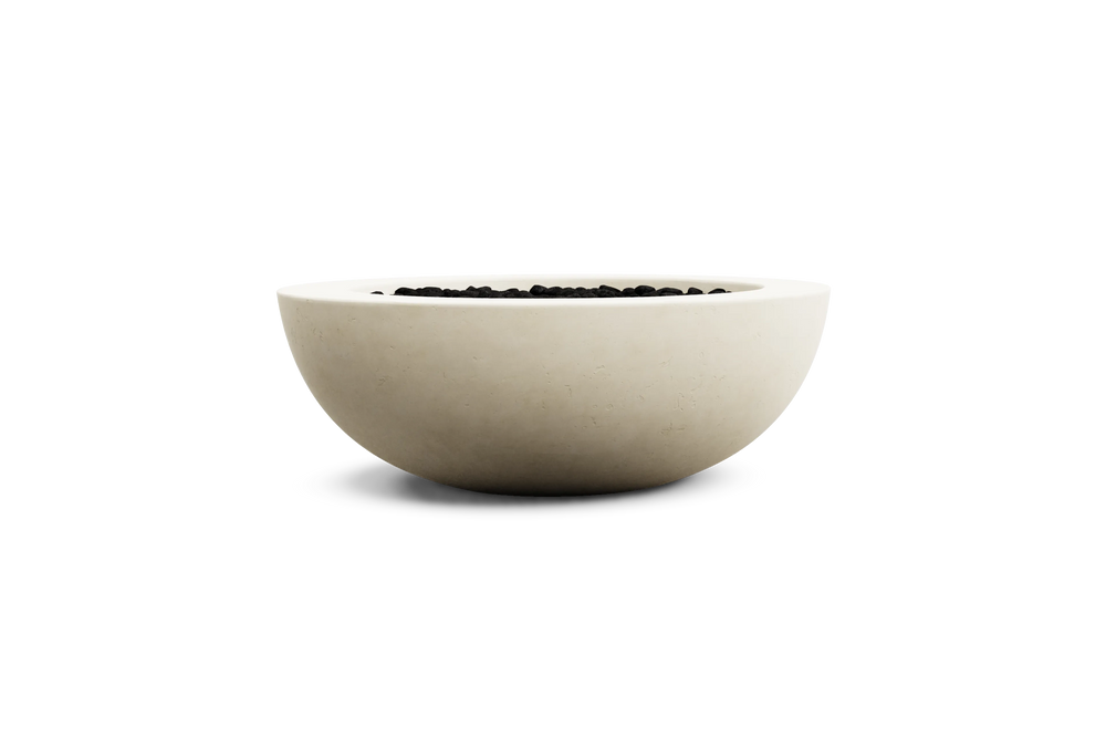 Coupe Fire Table - Propane, 48 in., in Sand, profile view