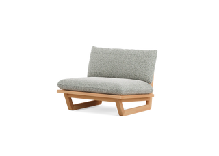 Dweller Chair, in Berber Rib Fern, three-quarter view