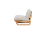 Dweller Chair, in Berber Rib Dune, profile view