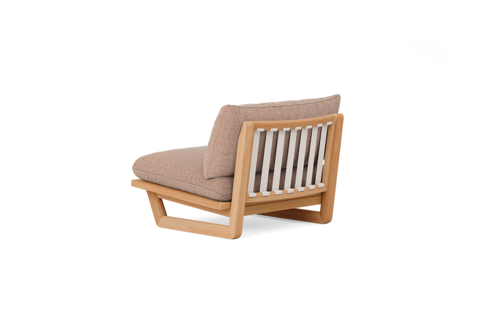 Dweller Chair, in Avery Clay, rear view