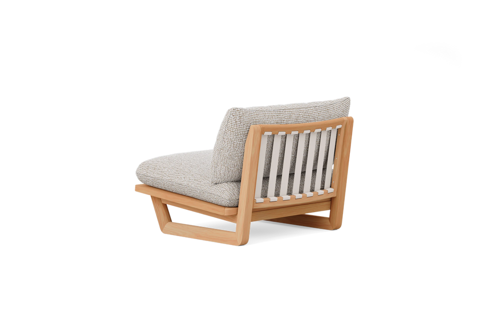 Dweller Chair, in Berber Rib Dune, rear view