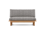 Dweller Outdoor Settee, in Hound, front view