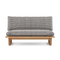 Dweller Outdoor Settee, in Hound, front view