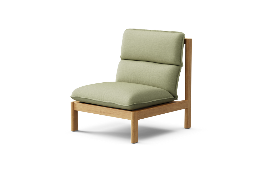 Felloe Chair, in Heritage Leaf, three-quarter view