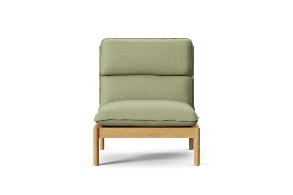 Felloe Chair, in Heritage Leaf, front view