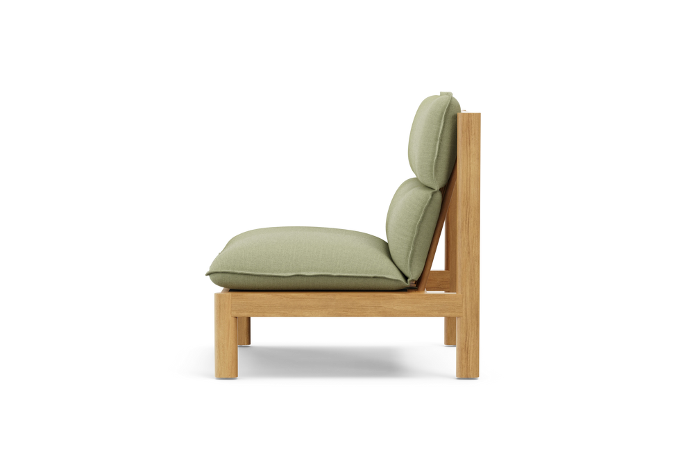 Felloe Chair, in Heritage Leaf, profile view