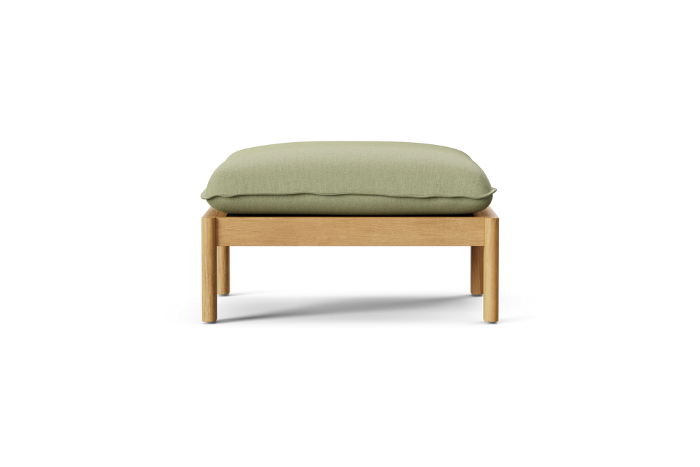 Felloe Ottoman, in Heritage Leaf, front view