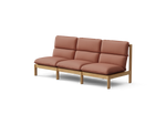 Felloe Sofa, in Heritage Rust, three-quarter view