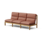 Felloe Sofa, in Heritage Rust, three-quarter view