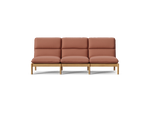 Felloe Sofa, in Heritage Rust, front view
