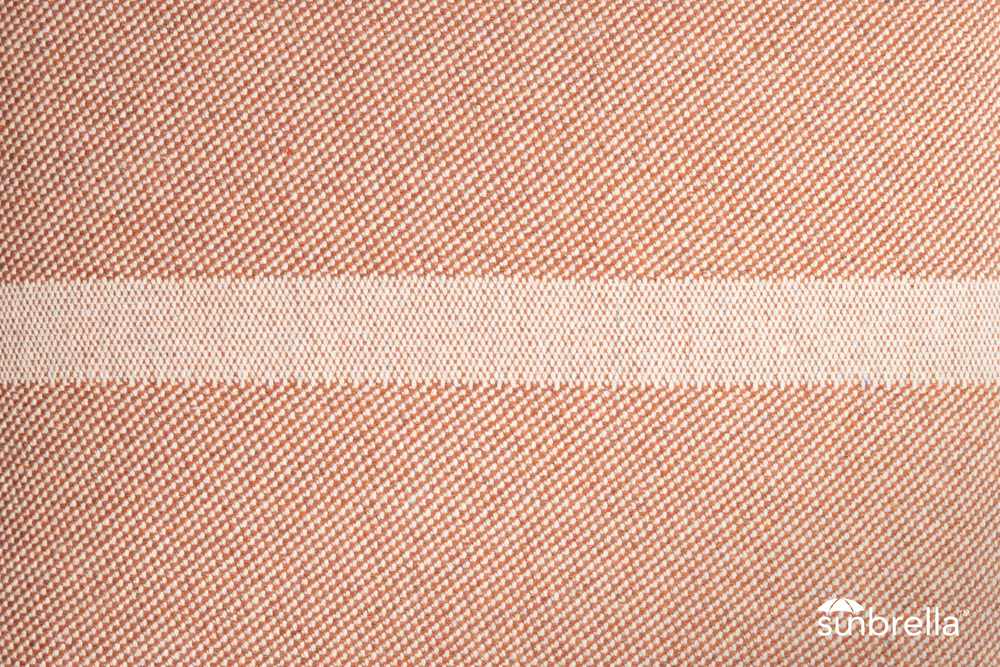 Glyph Throw Pillow in Rust — fabric closeup