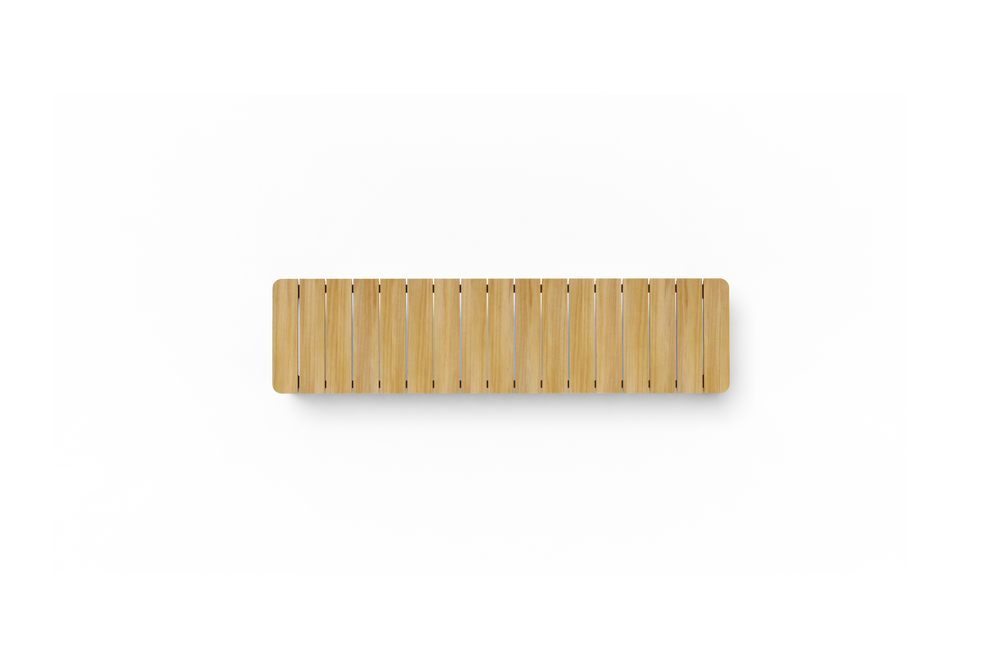 Haven Bench, 72 in., overhead view