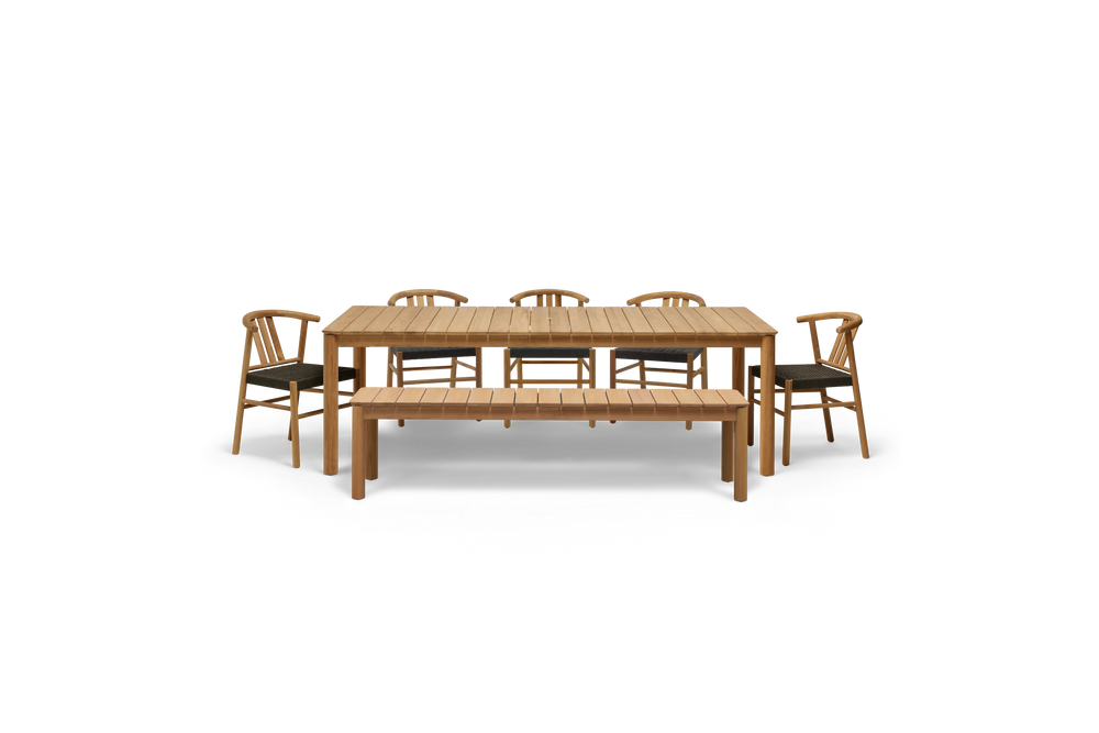 Haven Dining Set, profile view