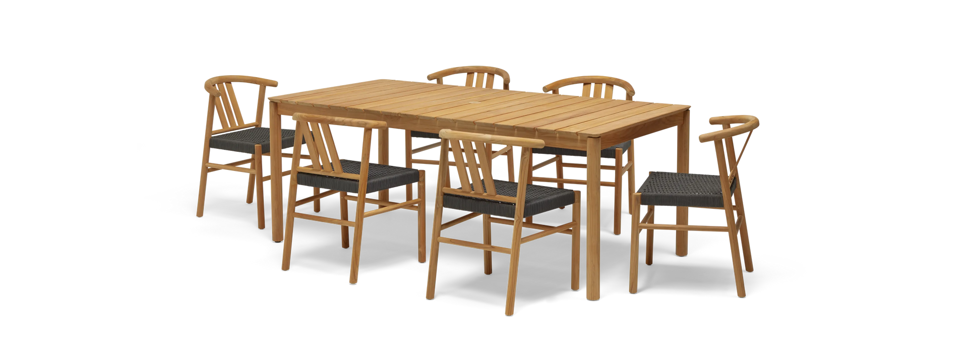 Haven Dining Set - Rectangular Table + 6 Chairs