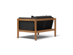 Haven Chair and a Half, in Coal, rear view