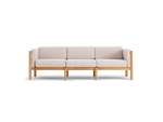 Haven Sofa, with cushion arms, in Ashe, front view
