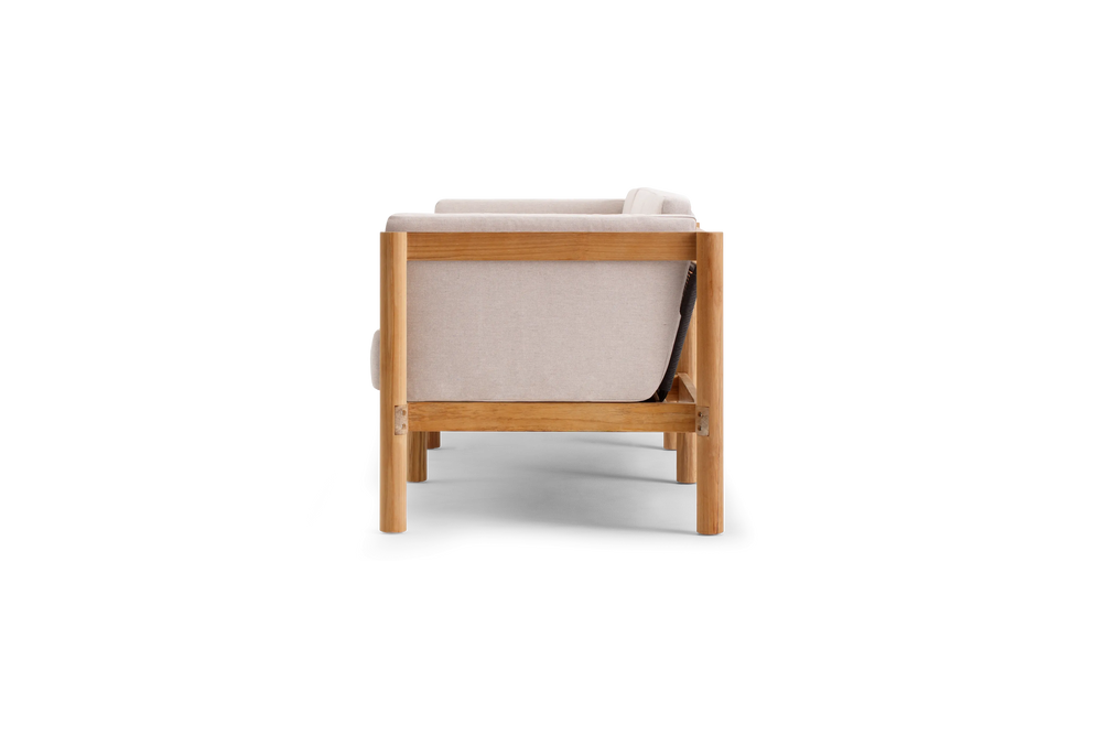 Haven Sofa, with cushion arms, in Ashe, profile view