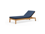Haven Sun Lounger, in Indigo, three-quarter view