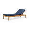 Haven Sun Lounger, in Indigo, three-quarter view
