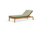 Haven Sun Lounger, in Leaf, three-quarter view