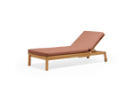 Haven Sun Lounger, in Rust, three-quarter view