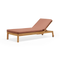 Haven Sun Lounger, in Rust, three-quarter view