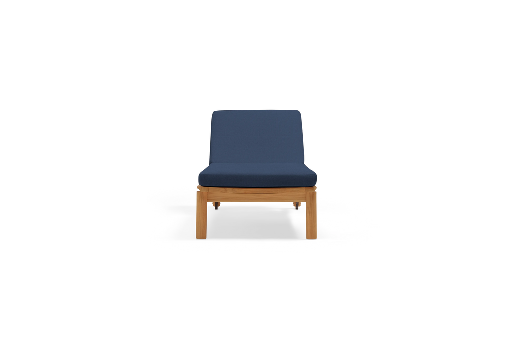Haven Sun Lounger, in Indigo, front view