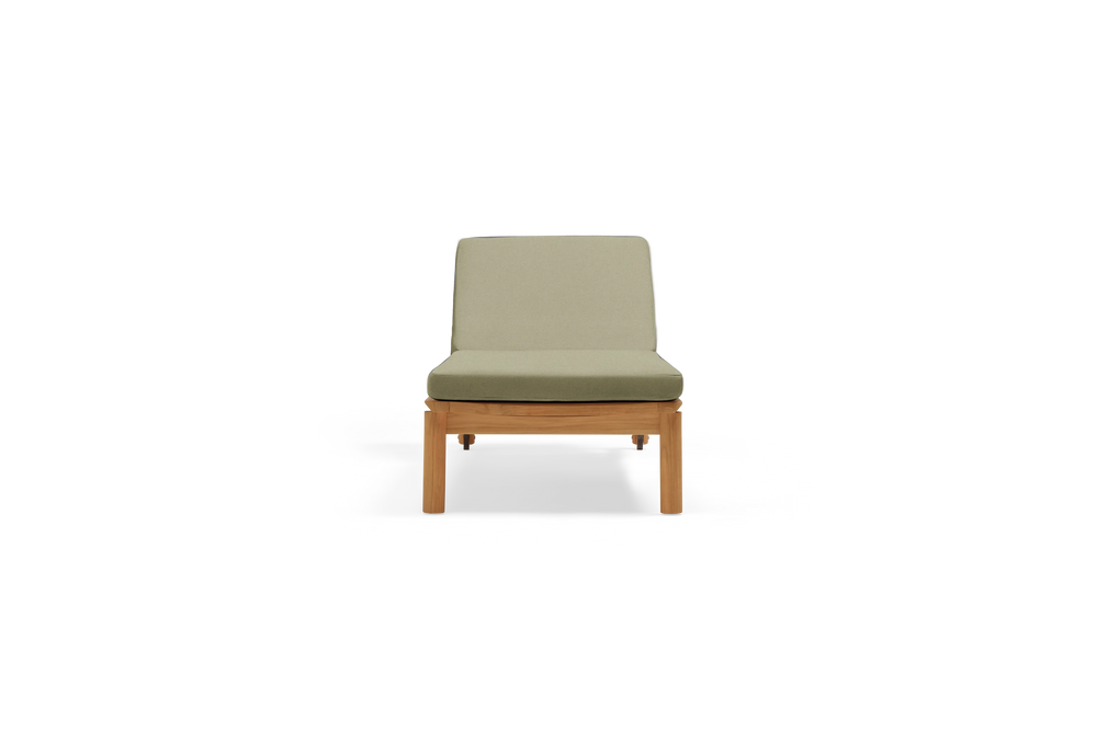 Haven Sun Lounger, in Leaf, front view