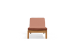 Haven Sun Lounger, in Rust, front view