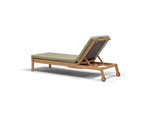 Haven Sun Lounger, in Leaf, rear view